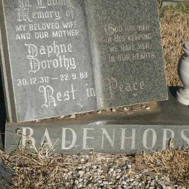 BADENHORST Daphne Dorothy 1930-1983