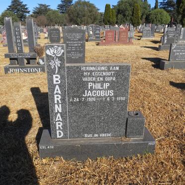 BARNARD Philip Jacobus 1926-1998