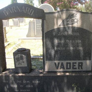 BARNARD Jan Hendrik 1894-1948 &amp; Maria Cathrina Johanna KLEINHANS 1894-1960