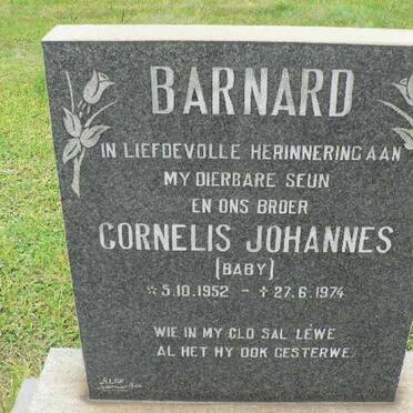 BARNARD Cornelis Johannes 1952-1974
