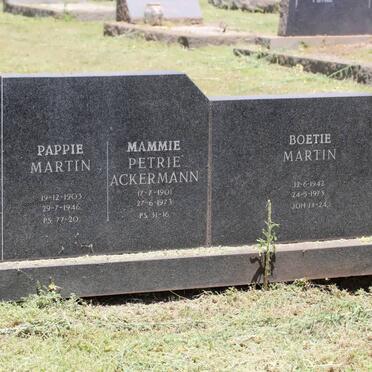 BASSON Martin 1903-1946 &amp; Petrie ACKERMANN 1901-1973 :: BASSON Martin 1942-1973
