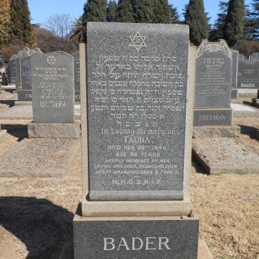BADER Tauba -1943