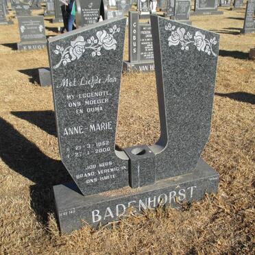 BADENHORST Anne Marie 1952-2000