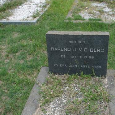 BERG Barend J., v.d. 1924-1969