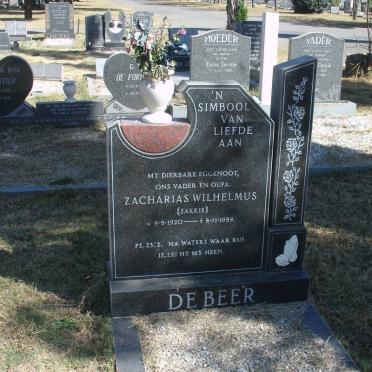BEER Zacharias Wilhelmus, de 1920-1989