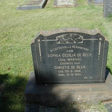 BEER Sophia Cecilia, de nee MARAIS 1909-1941