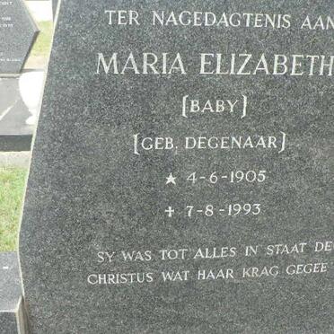 BEZUIDENHOUT Christoffel J. 1907-1978 &amp; Maria Elizabeth DEGENAAR 1905-1996