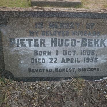 BEKKER Pieter, HUGO 1906-1958