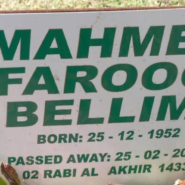 BELLIM Mahmed Farooq 1952-2012