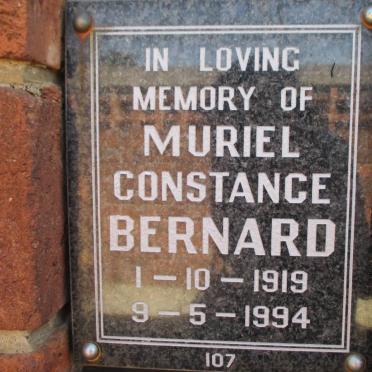 BERNARD Muriel Constance 1919-1994