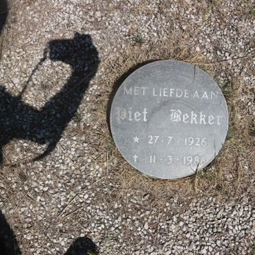 BEKKER Piet 1926-1988