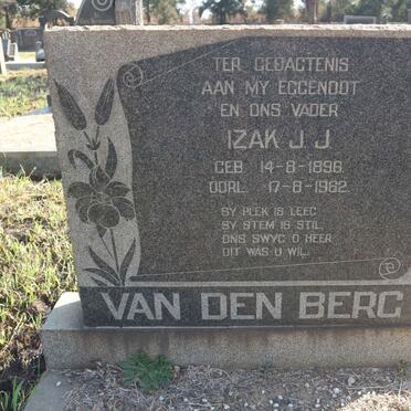 BERG Izak J.J., van den 1896-1962