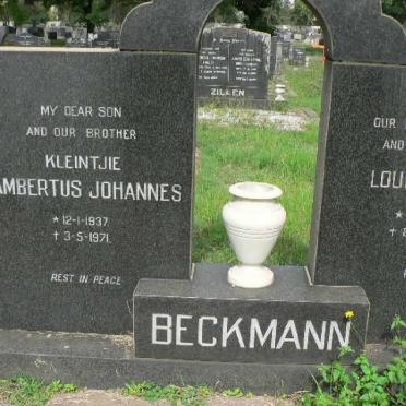 BECKMANN Louisa Anna 1913-1982 :: BECKMANN Lambertus Johannes 1937-1971