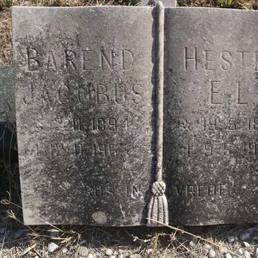 BESTER Barend Jacobus 1894-1963 & Hester E.L. 1895-1976_2