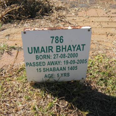 BHAYAT Umair 2000-2005