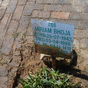 BHOJA Miriam 1943-1998