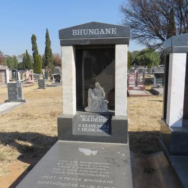 BHUNGANE Elliot Loshi RADEBE 1934-1997