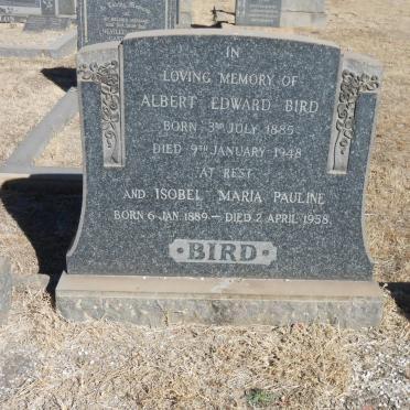 BIRD Albert Edward 1885-1948 &amp; Isobel Maria Pauline 1889-1958