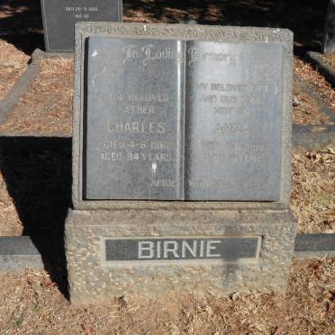 BIRNIE Charles -1968 &amp; Anna -1980