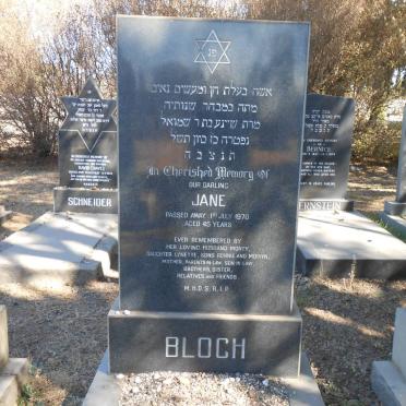 BLOCH Jane -1970