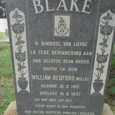 BLAKE William Bedford 1921-1957