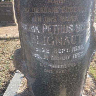 BLIGNAUT Hendrik Petrus Beukes 1892-1952