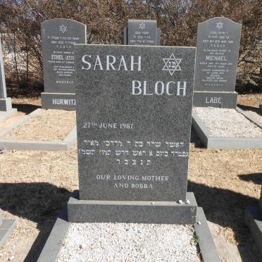 BLOCH Sarah -1987