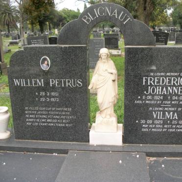 BLIGNAUT Frederick Johannes 1924-1993 &amp; Vilma 1929-2003 :: BLIGNAUT Willem Petrus 1951-1973