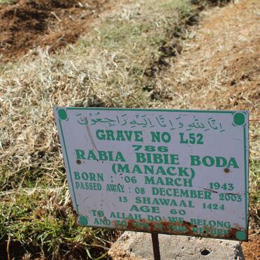 BODA Rabia Bibie 1943-2003