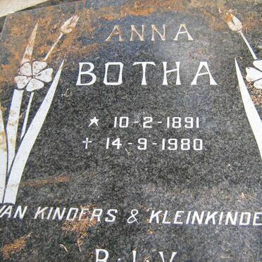 BOTHA Anna 1891-1980