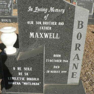 BORANE Maxwell 1966-1999