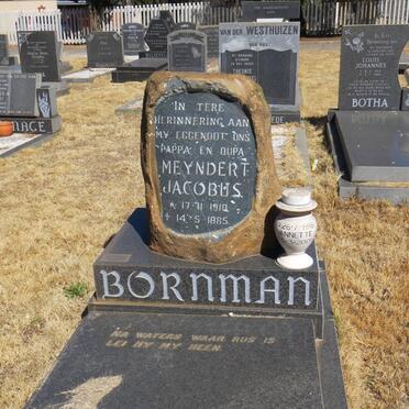 BORNMAN Meyndert Jacobus 1910-1985 &amp; Annette 1916-2006