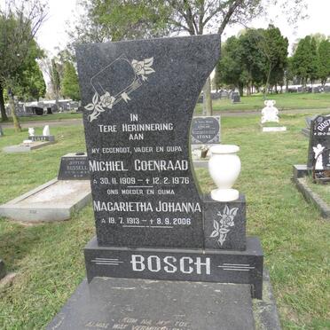 BOSCH Michiel Coenraad 1909-1976 &amp; Magarietha Johanna 1913-2006