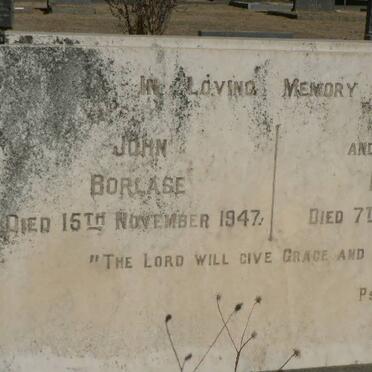 BORLASE John -1947 &amp; Lilian -19??