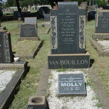 BOUILLON Petrus Francois, van -1958 &amp; Molly 1916-2001