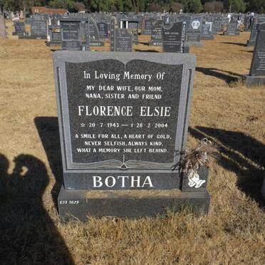 BOTHA Florence Elsie 1943-2004