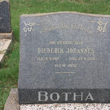 BOTHA Diederik Johannes 1917-1958
