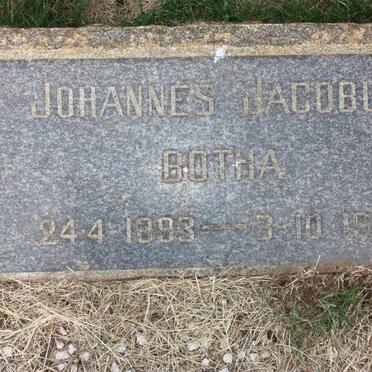 BOTHA Johannes Jacobus 1893-1965