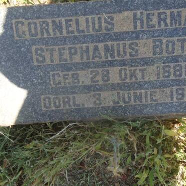 BOTHA Cornelius Hermanus Stephanus 1888-1950