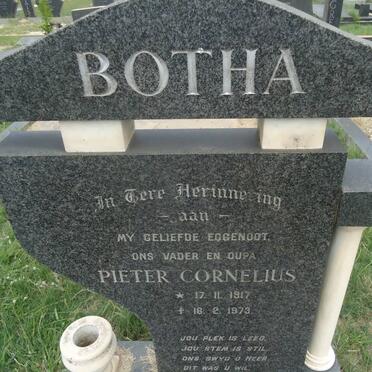 BOTHA Pieter Cornelius 1917-1973