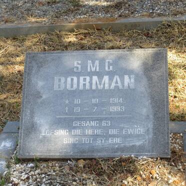 BORMAN S.M.G. 1914-1993