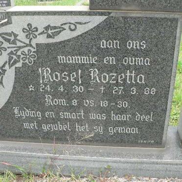 BOOYSEN H.J.F. 1917-1977 &amp; Rozetta 1930-1988