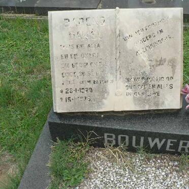 BOUWER Barend Daniël 1920-1975