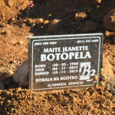 BOTOPELA Maite Jeanette 1940-2013