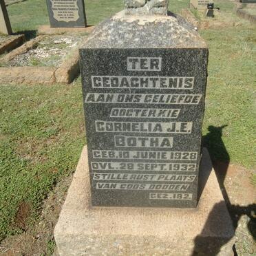 BOTHA Cornelia J.E. 1928-1932