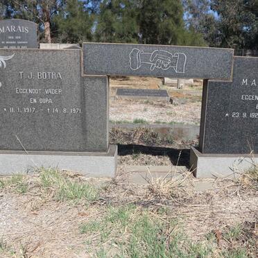 BOTHA T.J. 1917-1971 &amp; M.A.C.M. 1921-1974