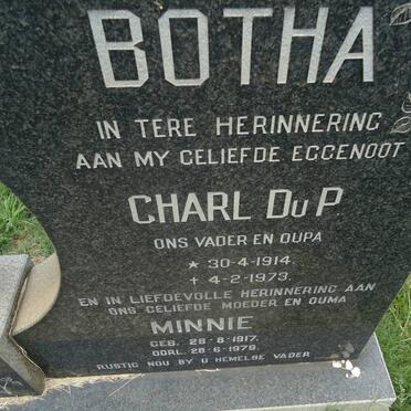 BOTHA Charl Du P. 1914-1973