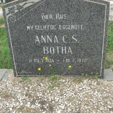 BOTHA Anna C.S. 1924-1972