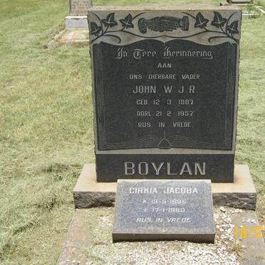 BOYLAN John W.J.R. 1887-1957 &amp; Cirkia Jacoba 1896-1980