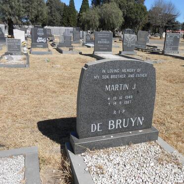 BRUYN Martin J., de 1949-1987